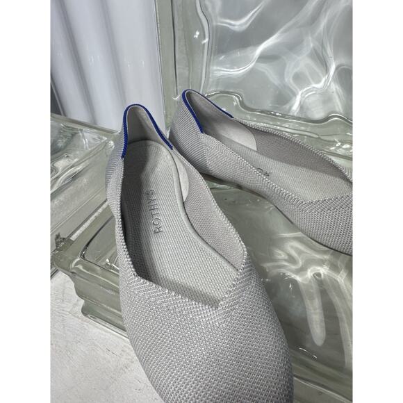 Rothy's The Flat Round Toe Women's Size 6.5 Silver Ballet Flats Shoes - Picture 7 of 7